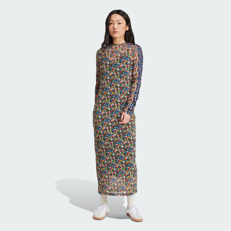 ADIDAS ORIGINALS Robe longue mesh Liberty London Multicolor / Night Indigo DAMES