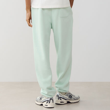 NEW BALANCE PANT JOGGER SMALL LOGO GROEN HEREN