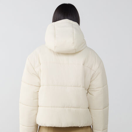 NIKE DOUDOUNE PUFFER BEIGE/WIT DAMES