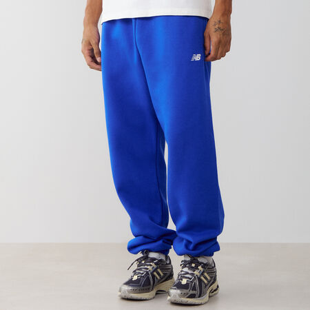 NEW BALANCE PANT JOGGER SMALL LOGO BLAUW/WIT HEREN