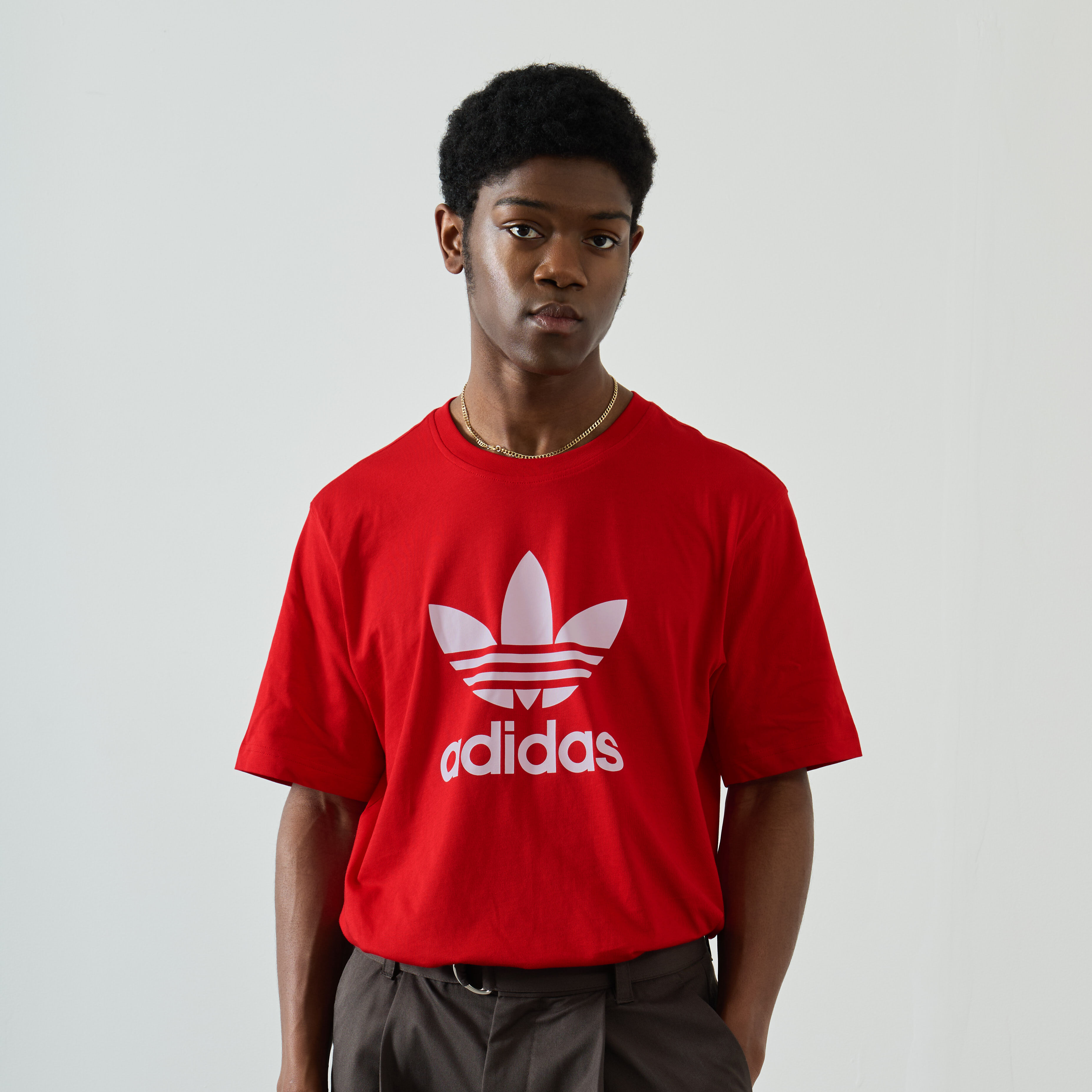 Adidas shirt rood outlet
