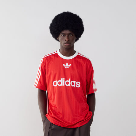 ADIDAS ORIGINALS TEE SHIRT ADICOLOR ROOD/WIT HEREN