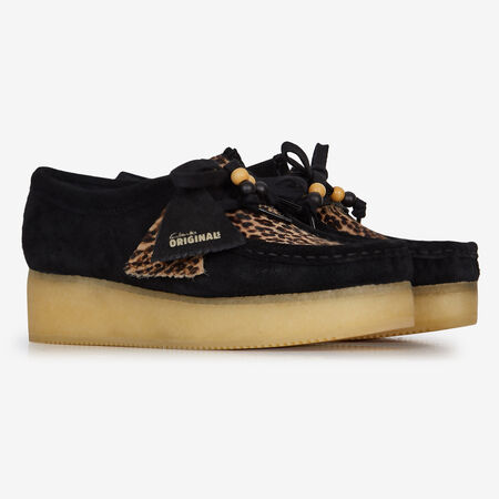 CLARKS wallabee WALLABEE CRAFT ZWART/BRUIN DAMES
