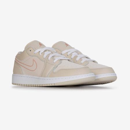 JORDAN AIR JORDAN 1 LOW BEIGE/ROOD JUNIOR