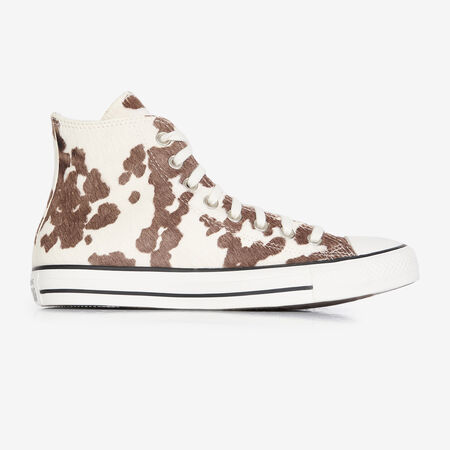 CONVERSE chuck taylor all star CTAS HI PONY HAIR VACHE WIT/ZWART DAMES