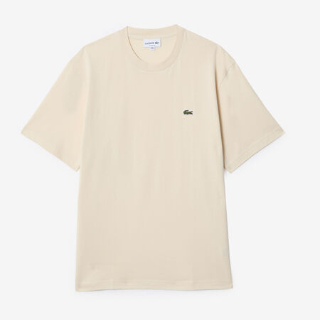TEE SHIRT CLASSIC SMALL LOGO : BEIGE/GROEN