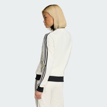 ADIDAS ORIGINALS JACKET FZ CLASSIC ECRU/ZWART DAMES