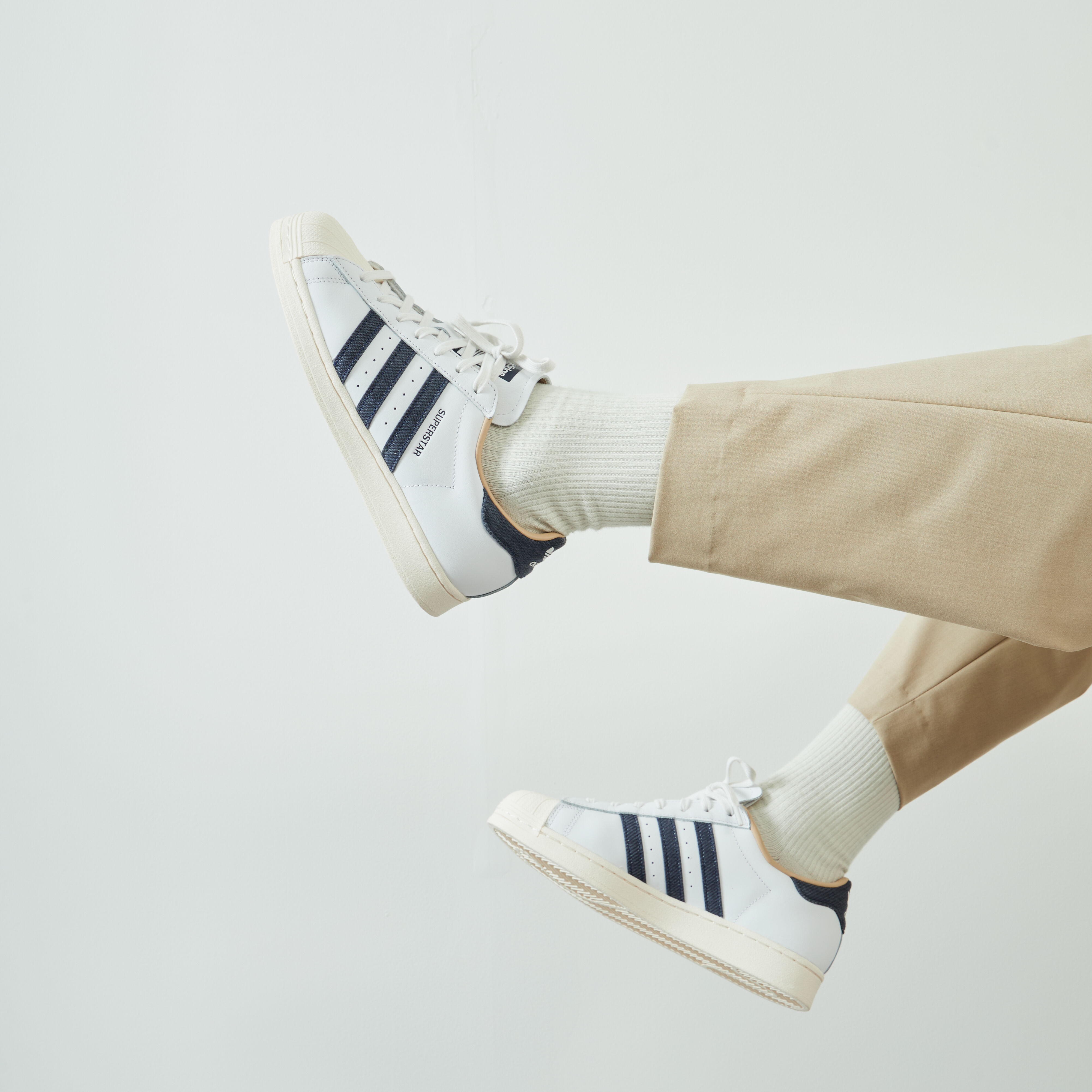 Adidas originals hot sale superstar denim