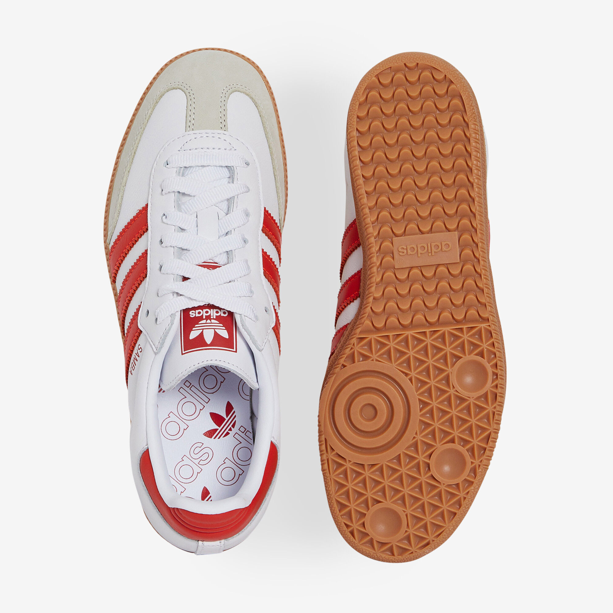 ADIDAS ORIGINALS SAMBA OG WIT ROOD SNEAKERS DAMES Courir