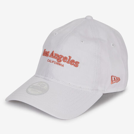 NEW ERA 9TWENTY WOMEN LOS ANGELES WORDMARK WIT/ROZE HEREN