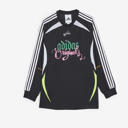 ADIDAS ORIGINALS TEE-SHIRT GRAPHIC LS ZWART/WIT HEREN