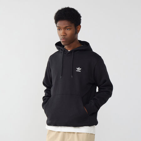 HOODIE ESSENTIAL TREFOIL : ZWART/WIT