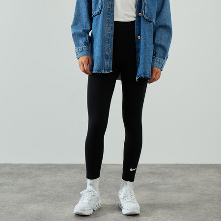 NIKE SMALL LOGO LEGGING ZWART DAMES