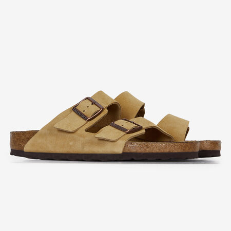 BIRKENSTOCK arizona ARIZONA SUEDE LATTE CREAM BEIGE/ZWART HEREN