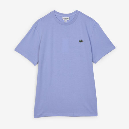 LACOSTE TEE SHIRT CLASSIC SMALL LOGO SL BLAUW/GROEN HEREN