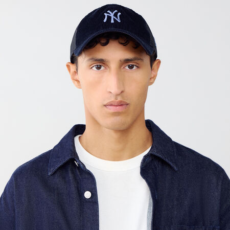 NEW ERA 9TWENTY TRUCKER NY CORD MARINEBLAUW/BLAUW HEREN