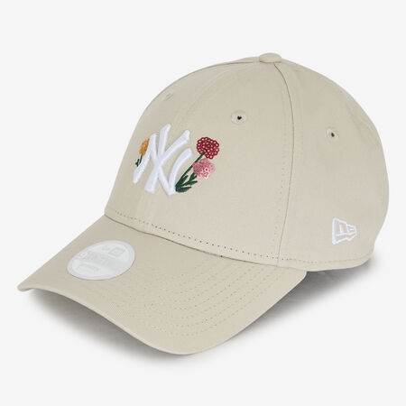 NEW ERA 9FORTY WOMEN NY FLORAL EMBROIDERY BEIGE DAMES