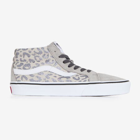 VANS SK8-MID LEOPARD BEIGE/ZILVER JUNIOR