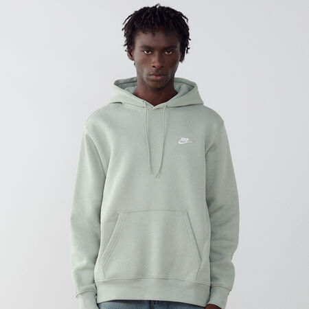NIKE HOODIE CLUB SMALL LOGO GROEN/WIT HEREN