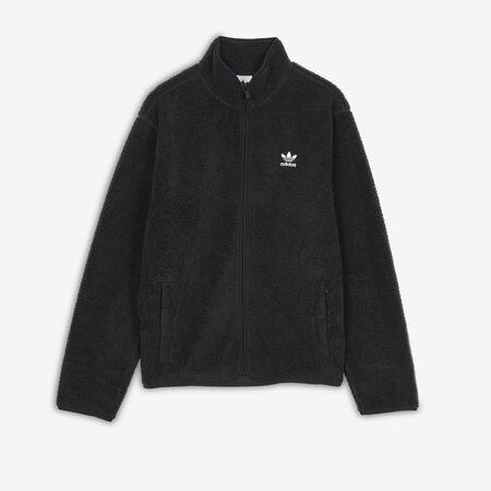 ADIDAS ORIGINALS JACKET FZ TEDDY FLEECE ZWART/WIT HEREN