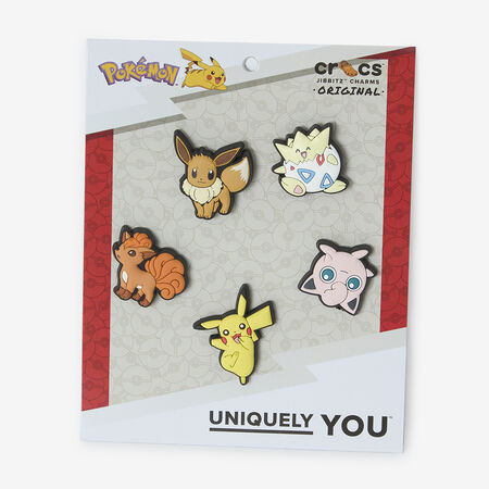 CROCS JIBBITZ POKEMON CHARACTER 5PC MEERKLEURIG UNISEX