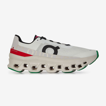 ON RUNNING CLOUDMONSTER BEIGE/ROOD HEREN