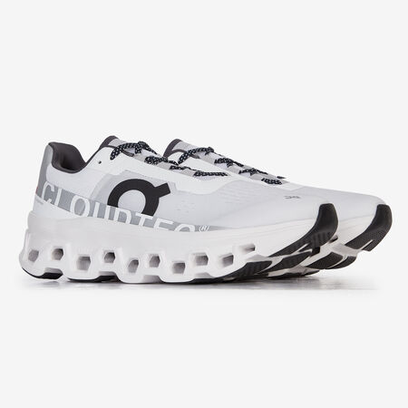 ON RUNNING CLOUDMONSTER WIT/ZWART HEREN