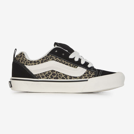 VANS KNU SKOOL CHEETAH ZWART/BRUIN DAMES