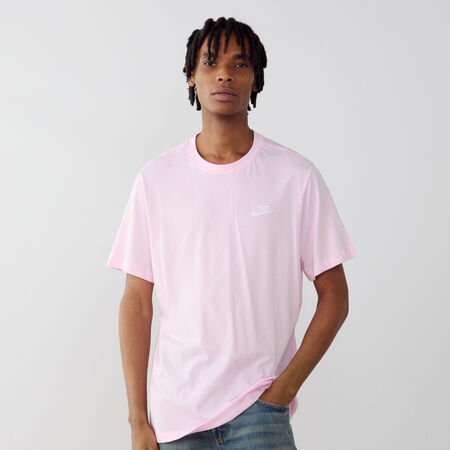 TEE SHIRT CLUB : ROZE/WIT