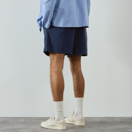 NIKE SHORT CLUB FLEECE FLOW MARINEBLAUW HEREN