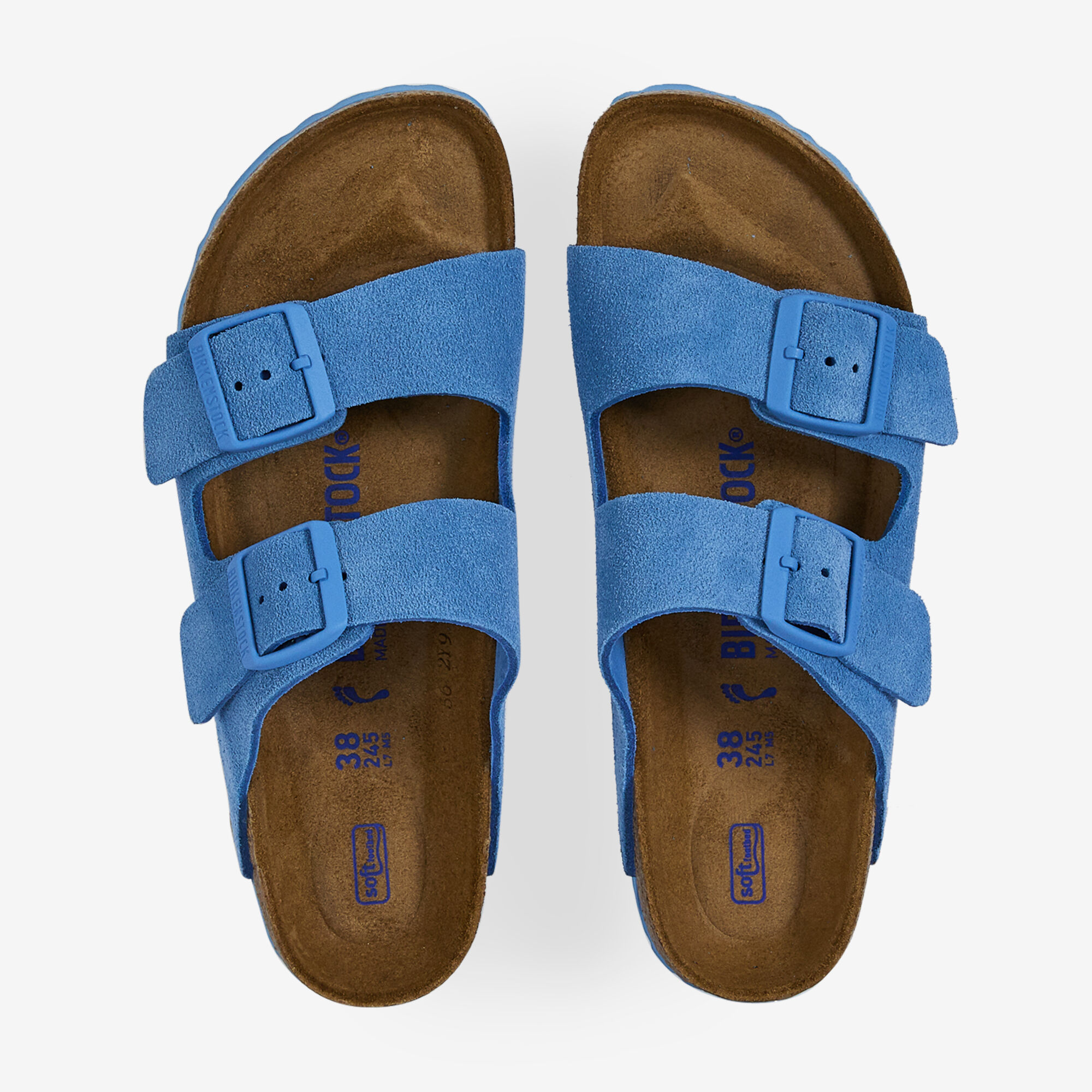 BIRKENSTOCK ARIZONA SUEDE SKY BLUE BLAUW ZOMER DAMES Courir