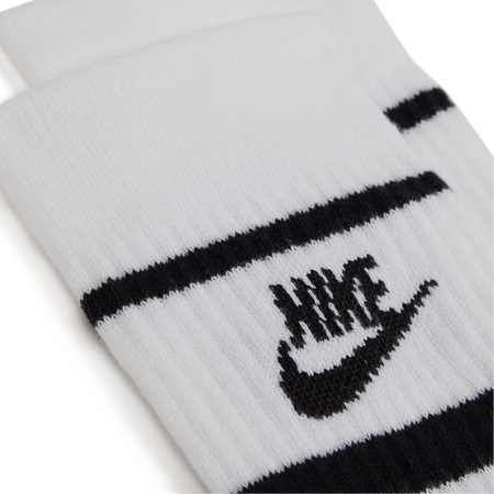 NIKE CHAUSSETTES X3 CREW STRIPE WIT/ZWART UNISEX