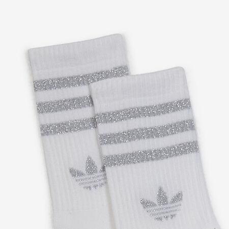 ADIDAS ORIGINALS CHAUSSETTES X2 CREW GLITTER GRIJS/WIT UNISEX