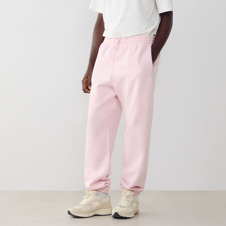 NEW BALANCE PANT JOGGER SMALL LOGO ROZE/WIT HEREN
