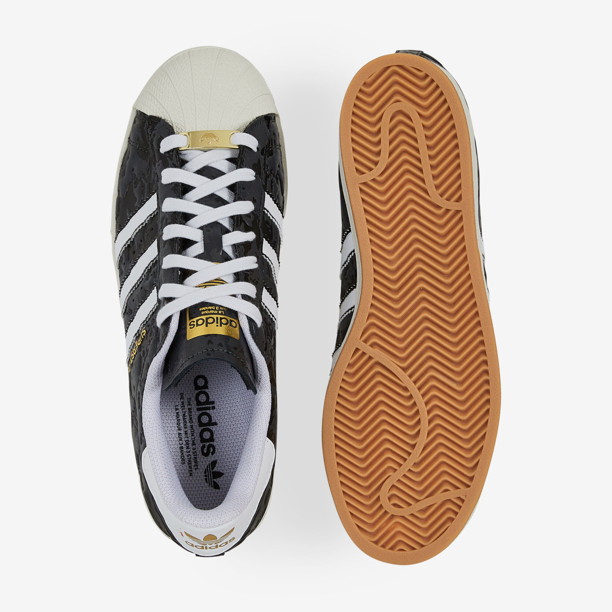 ADIDAS ORIGINALS SUPERSTAR CAMO ZWART WIT SNEAKERS HEREN