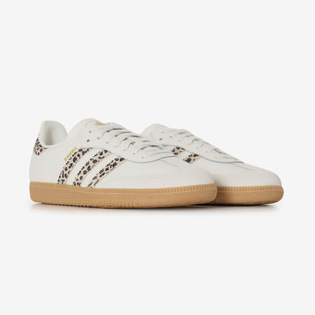 ADIDAS ORIGINALS samba SAMBA OG LEOPARD WIT/BRUIN JUNIOR