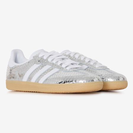ADIDAS ORIGINALS samba SAMBA OG REPTILE ZILVER/WIT DAMES