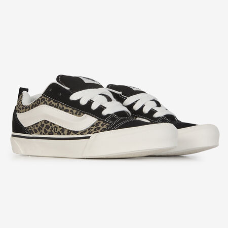 VANS KNU SKOOL CHEETAH ZWART/BRUIN DAMES