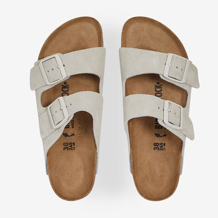BIRKENSTOCK arizona ARIZONA SUEDE ANTIQUE WHITE WIT DAMES