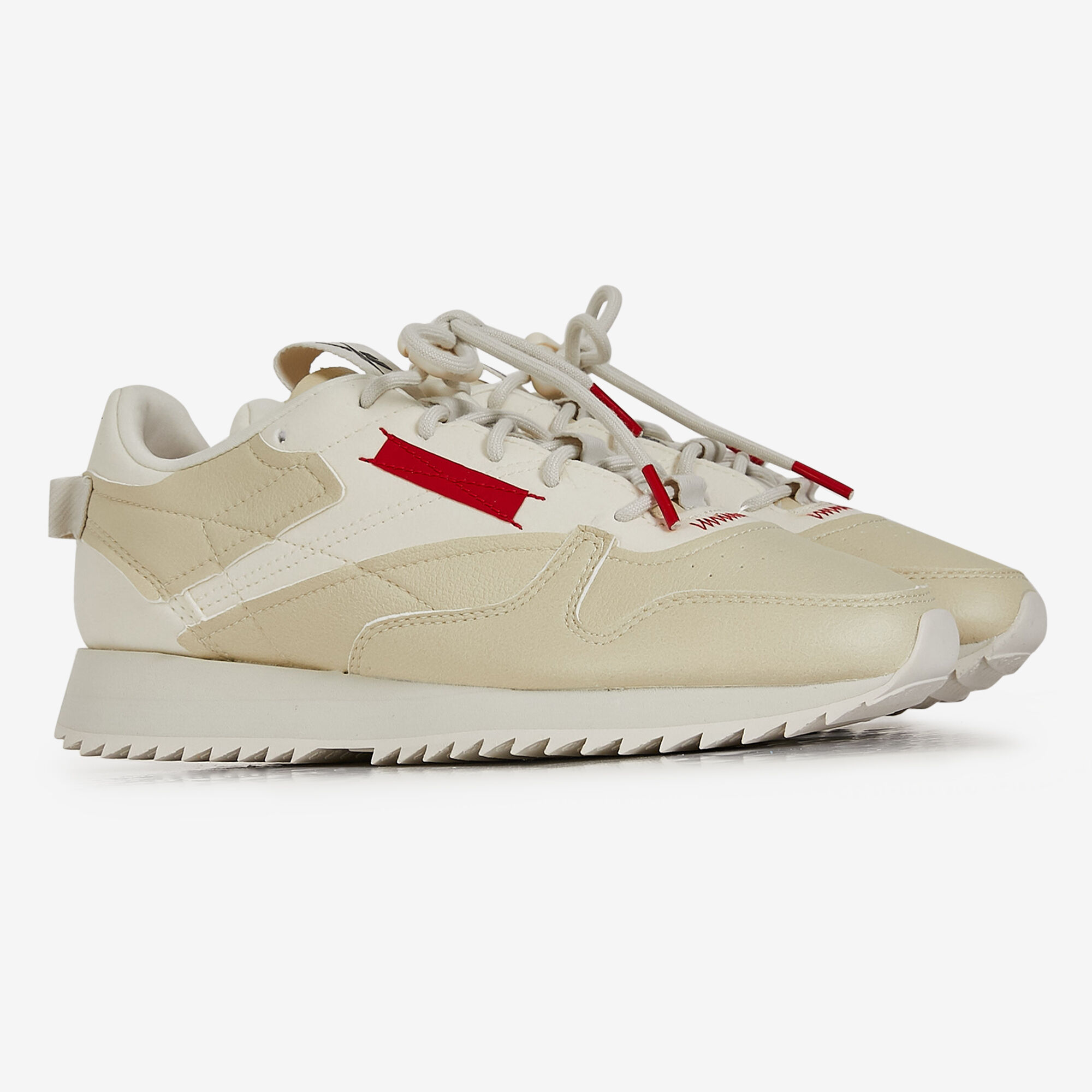 Beige reebok trainers sales