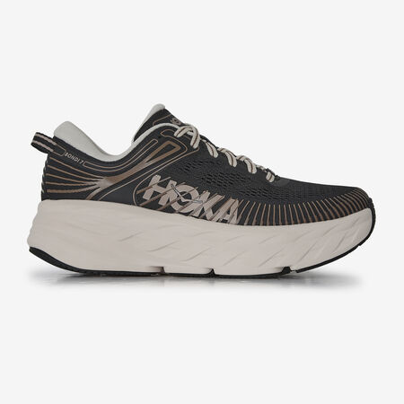 HOKA BONDI 7 ZWART/ROZE DAMES