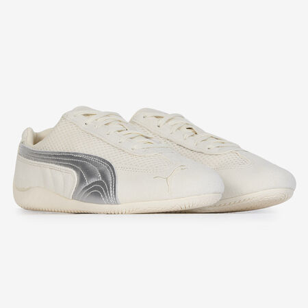 PUMA SPEEDCAT PREMIUM METALLIC WIT DAMES