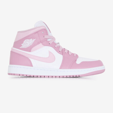 AIR JORDAN 1 MID : WIT/ROZE