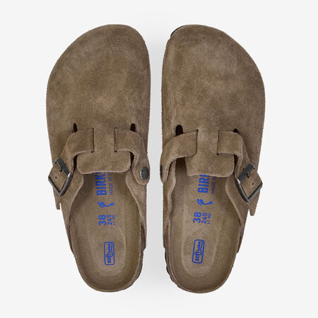 BIRKENSTOCK boston BOSTON SUEDE DARK TEA BRUIN DAMES