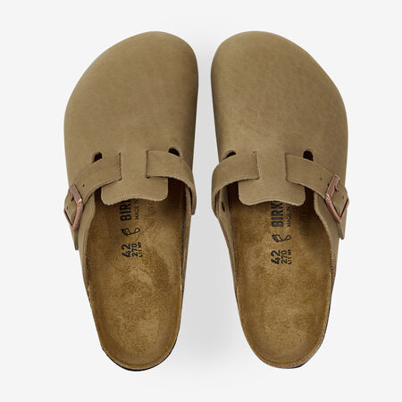 BIRKENSTOCK boston BOSTON LEATHER TABACCO BROWN GRIJS HEREN