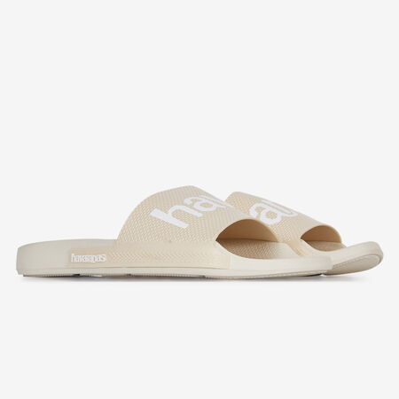 HAVAIANAS SLIDE CLASSIC LOGOMANIA BEIGE HEREN