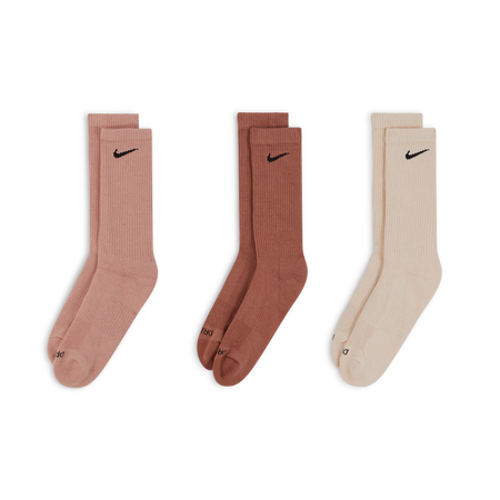 NIKE CHAUSSETTES X3 CREW SOLID COLOR ASSORTI MARRON UNISEX