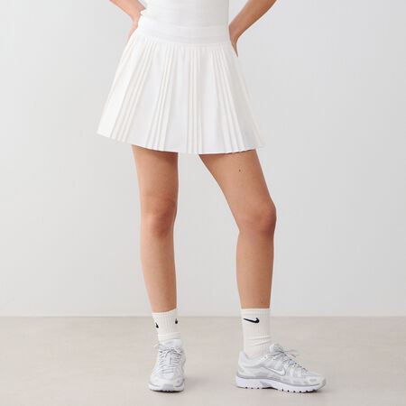 NIKE SKIRT PLEATED ADVANTAGE WIT DAMES