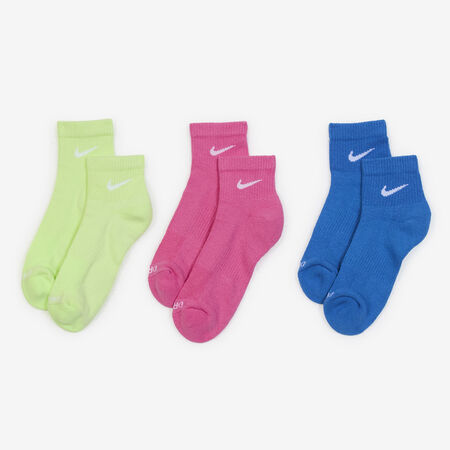 NIKE CHAUSSETTES X3 EVERYDAY MID GEEL/ROZE HEREN
