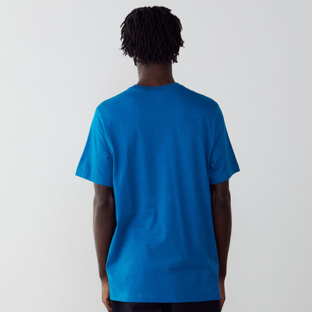 NIKE TEE SHIRT CLUB BLAUW/WIT HEREN